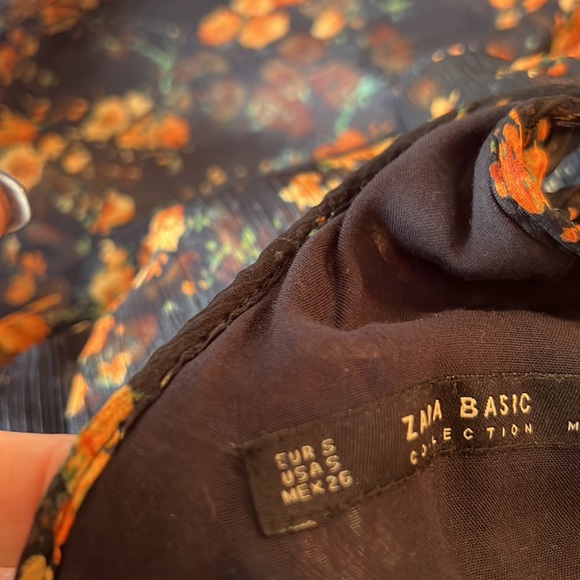 Zara Floral Ruffled Racer Back Maxi Dress - Picture 8 of 9